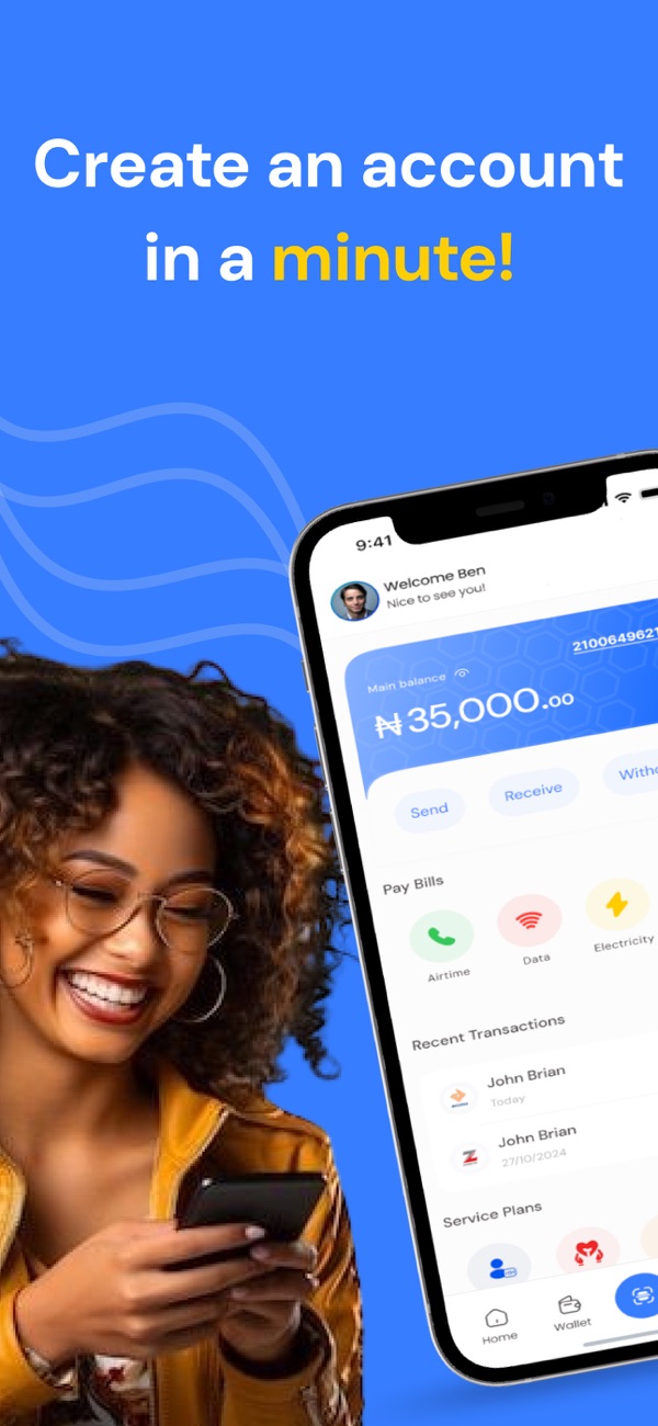 BettaLyfe app — Create Account screen